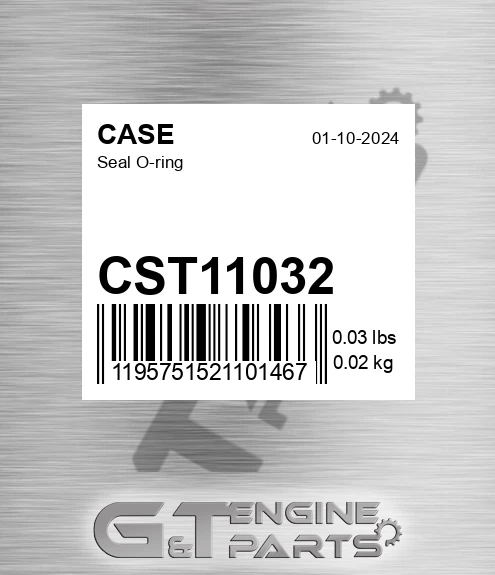 CST11032 CASE Seal O-ring