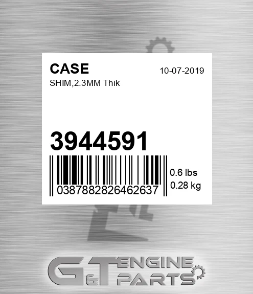 3944591 CASE Shim,2.3mm Thik