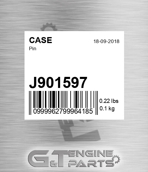 J901597 CASE Pin