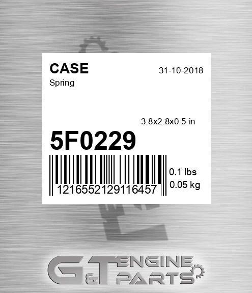 5F0229 CASE Spring