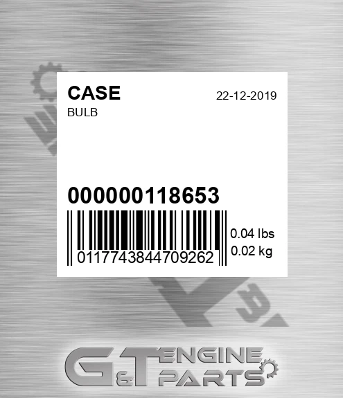 000000118653 CASE Bulb
