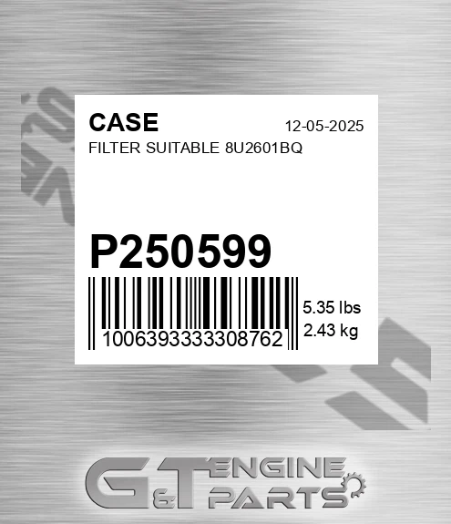 P250599 Filter Suitable 8u2601bq