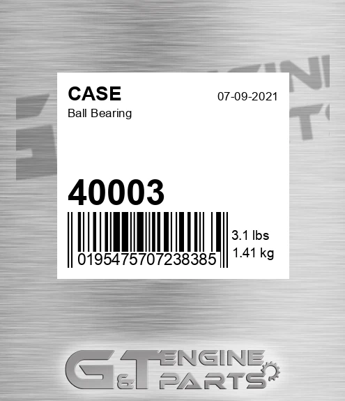 40003 CASE Ball Bearing