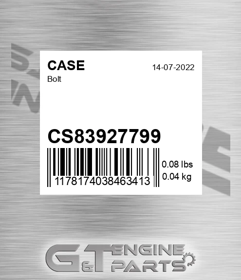 CS83927799 Bolt