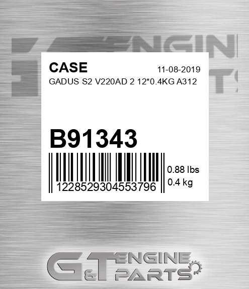 B91343 Gadus S2 V220ad 2 12*0.4kg A312