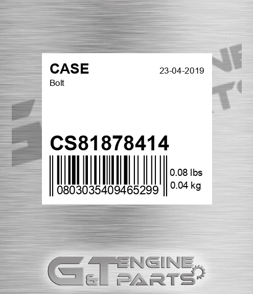 CS81878414 Bolt