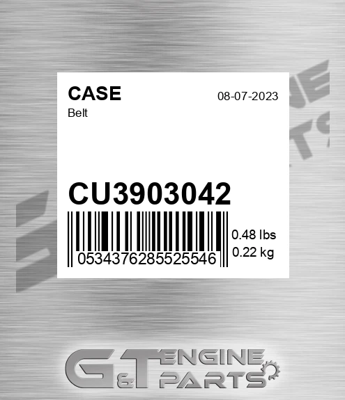 CU3903042 CASE Belt