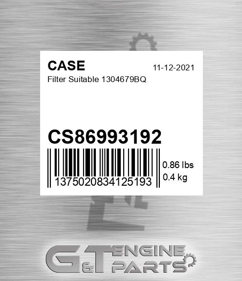 CS86993192 Filter Suitable 1304679bq