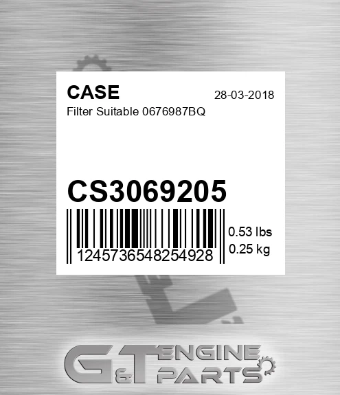 CS3069205 Filter Suitable 0676987bq