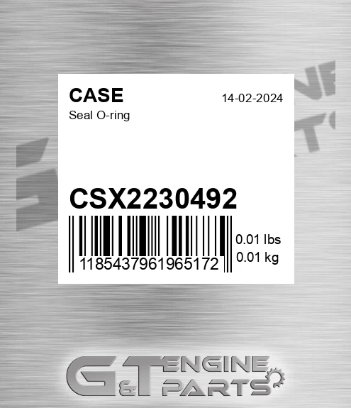 CSX2230492 CASE Seal O-ring