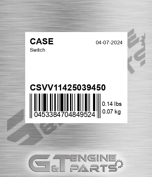 CSVV11425039450 Switch for CASE