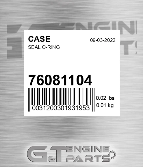 76081104 Seal O-ring