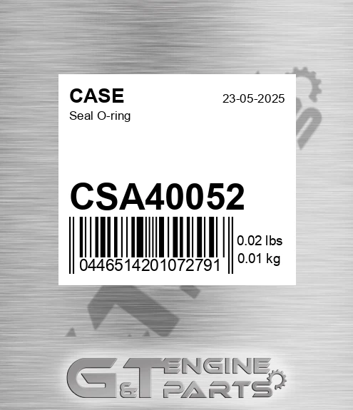 CSA40052 Seal O-ring