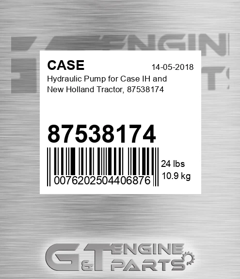 87538174 Hydraulic Pump For Ih And New Holland Tractor,