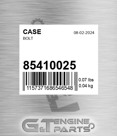 854-10025 Bolt