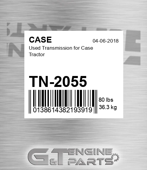 TN-2055 Used Transmission For Tractor for CASE