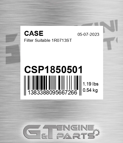 CSP1850501 CASE Filter Suitable 1r0713st