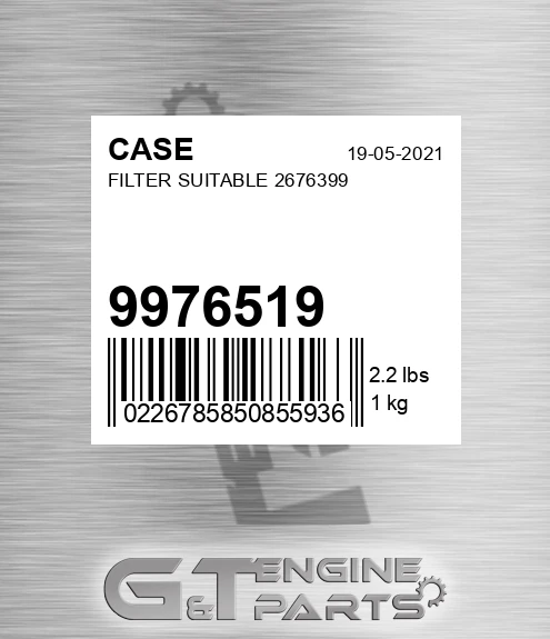 9976519 Filter Suitable 2676399