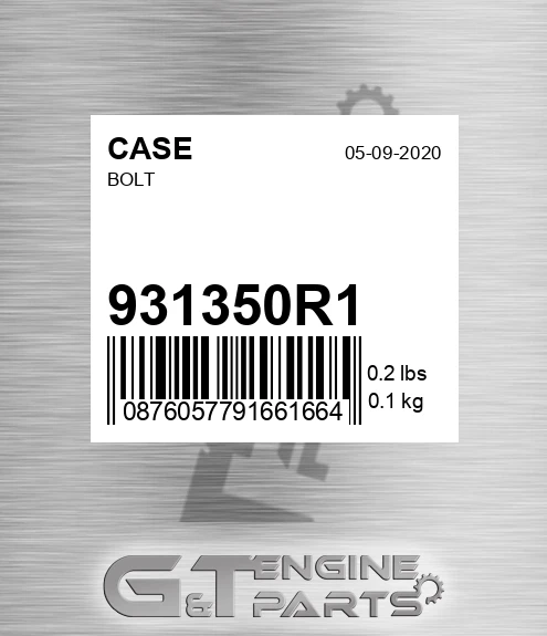 931350R1 Bolt