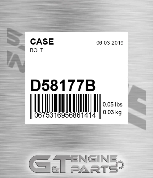 D58177B Bolt