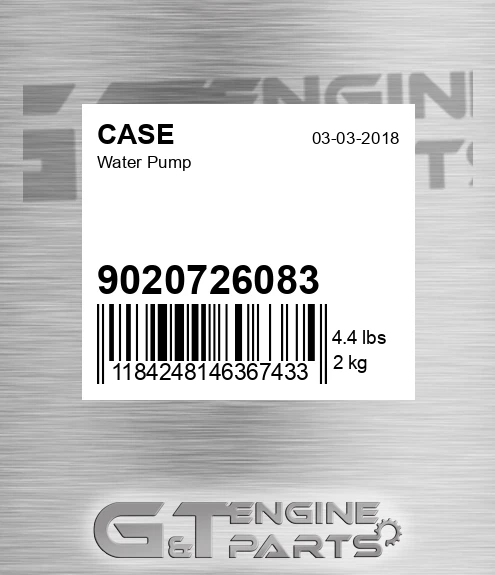 9020726083 CASE Water Pump