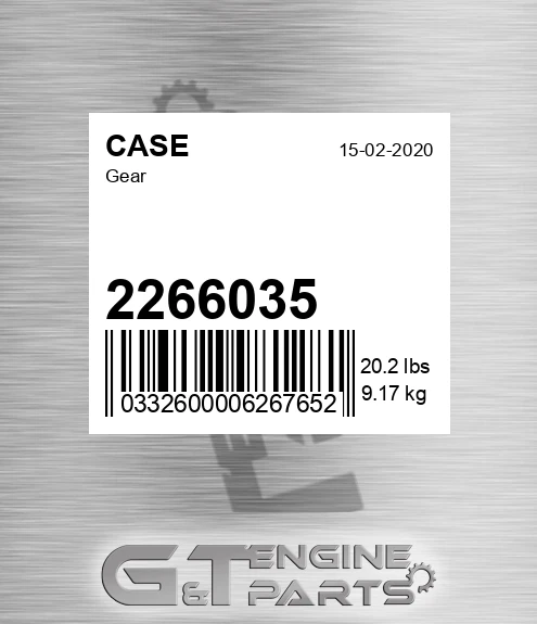 2266035 CASE Gear