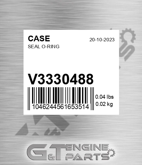 V3330488 CASE Seal O-ring