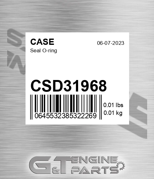 CSD31968 CASE Seal O-ring