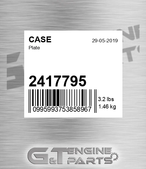 2417795 CASE Plate
