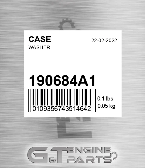 190684A1 CASE Washer