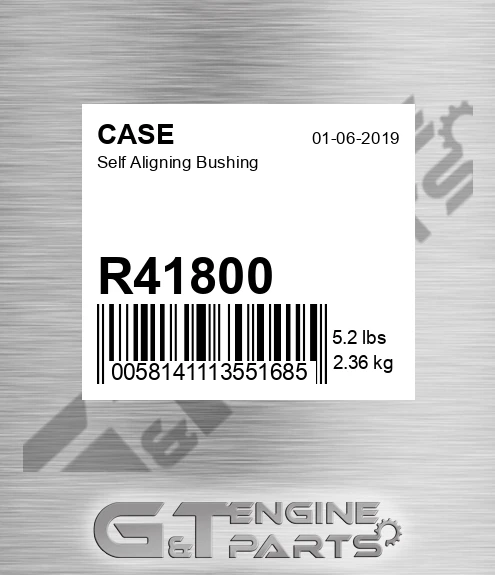 R41800 CASE Self Aligning Bushing