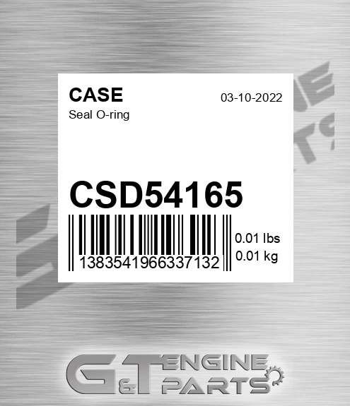 CSD54165 CASE Seal O-ring