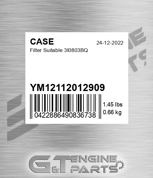 YM12112012909 Filter Suitable 3i0803bq
