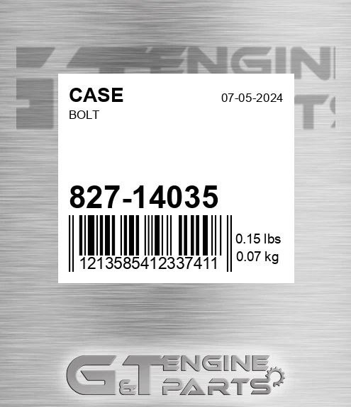 827-14035 Bolt