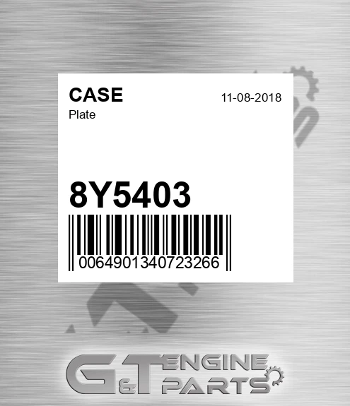 8Y5403 Plate