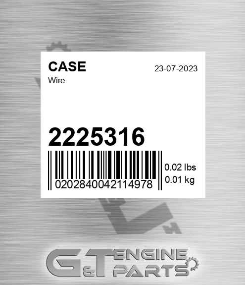 2225316 CASE Wire