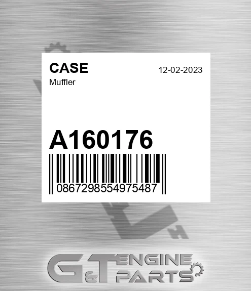 A160176 CASE Muffler