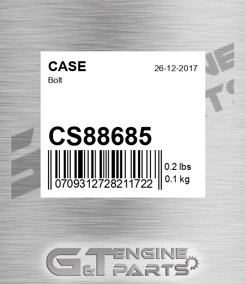 CS88685 CASE Bolt