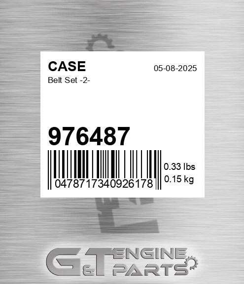 976487 CASE Belt Set -2-