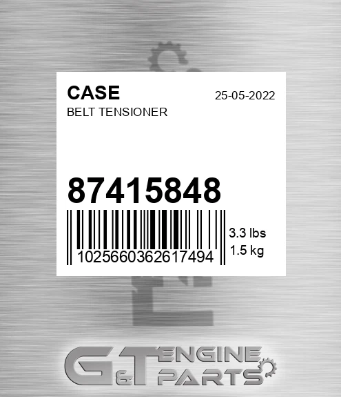 87415848 Belt Tensioner for CASE
