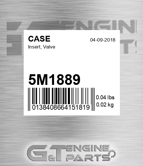 5M1889 Insert, Valve