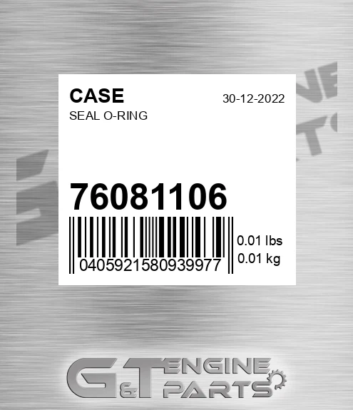 76081106 Seal O-ring