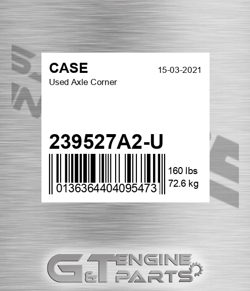 239527A2-U Used Axle Corner