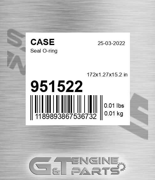 951522 CASE Seal O-ring