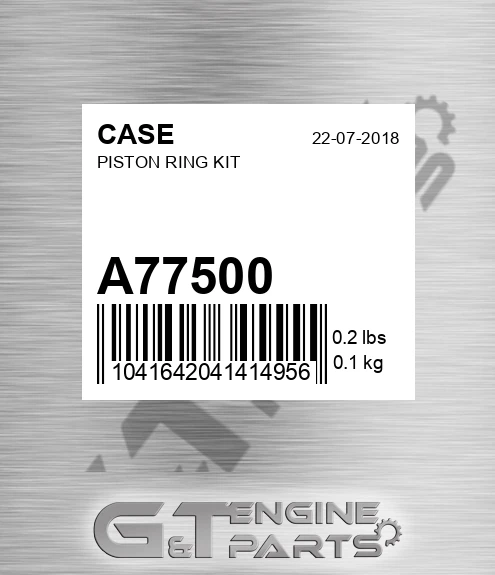 A77500 Piston Ring Kit