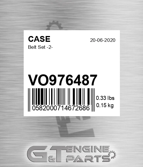VO976487 CASE Belt Set -2-