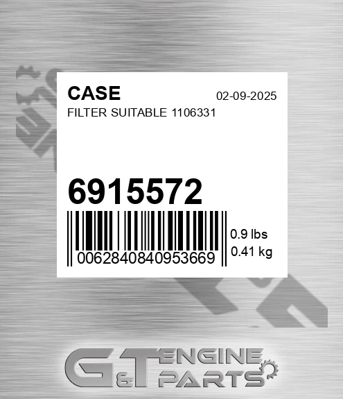 6915572 Filter Suitable 1106331