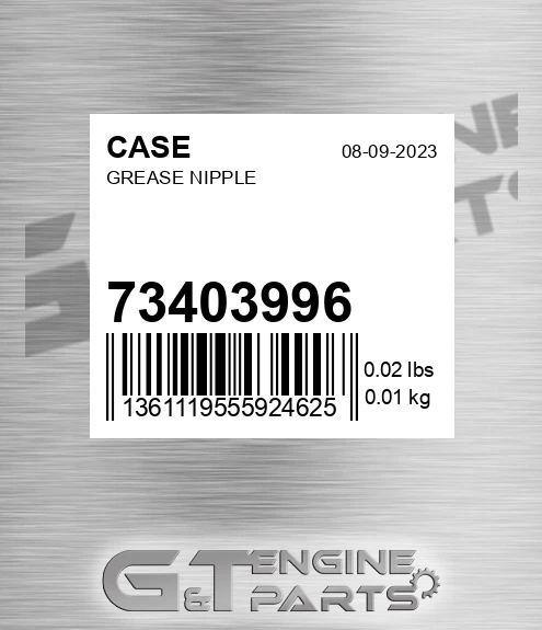 73403996 CASE Grease Nipple