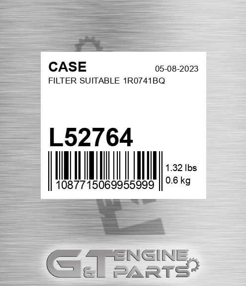 L52764 Filter Suitable 1r0741bq