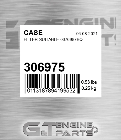 306975 Filter Suitable 0676987bq